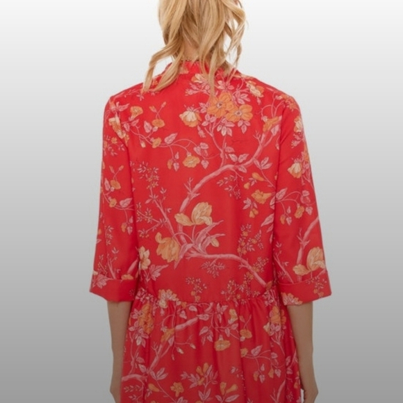 Tuckernuck Vida De Las Flores Today Shirt Dress 3/4 Sleeves Size XXS - Picture 5 of 16